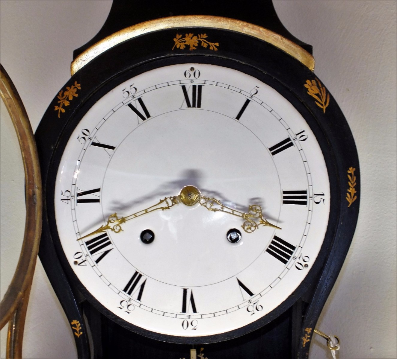 A very nice 18th Century Antique Swiss Neuchatellenoise Clock, height 87 cm, Price  2.450 euro