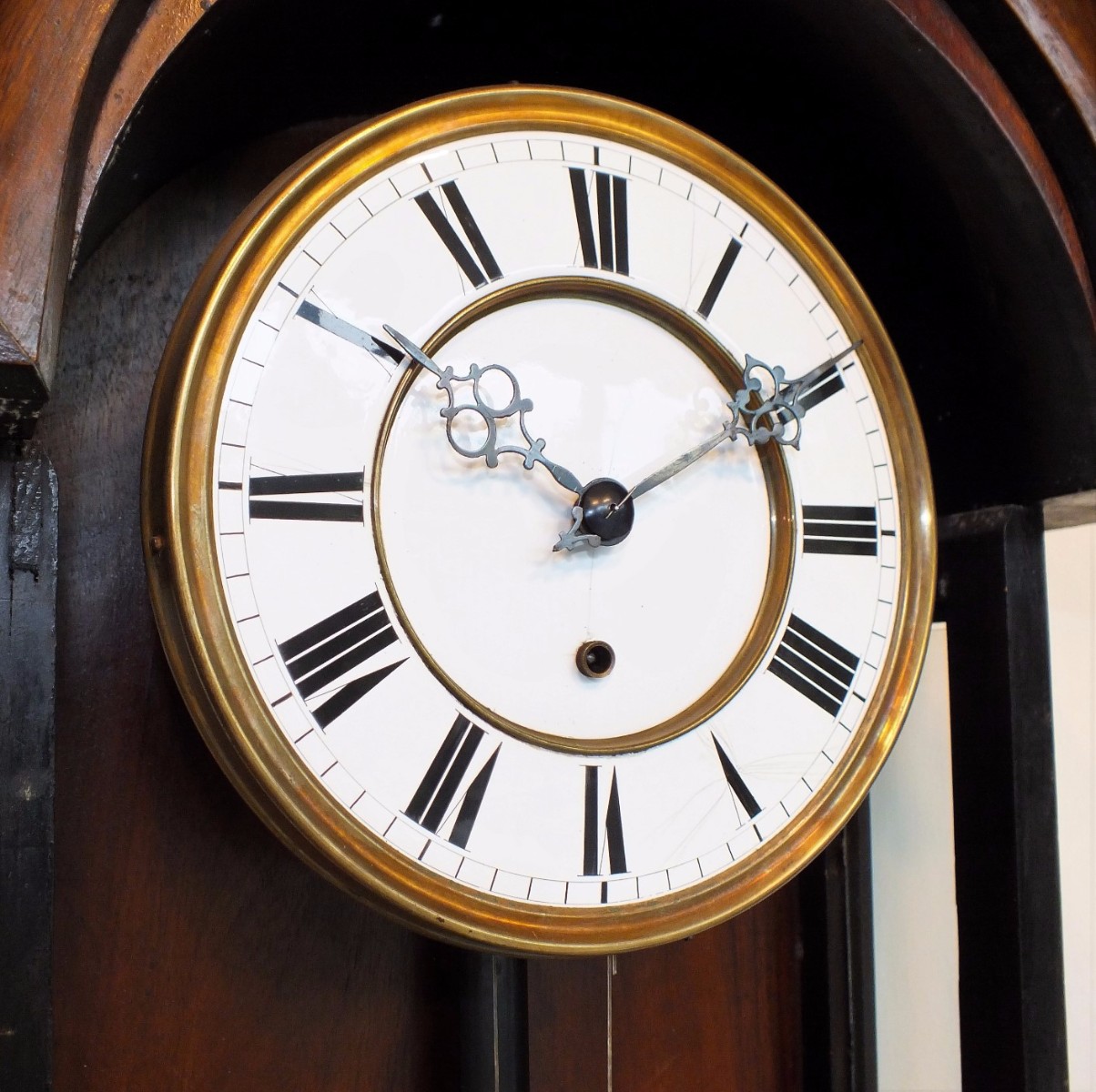 A very nice 19th Century German Wall Clock by Gustav Becker,  height 120 cm, Price 950 euro.