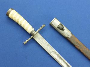 A very nice Antique 18th Century European Hunting Dagger, length 68 cm, in very good condition. 
