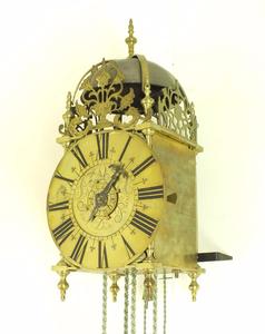 A very nice antique 18th Century French Brass Lantern Clock by Jean Deste a Paris, height 39 cm. Price 6.750 euro