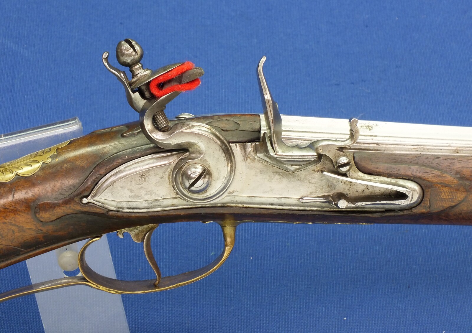 A very nice antique 18th Century German Flintlock Gun, caliber 15 mm smooth, length 145 cm, provenance the German Noble Family Thurn & Taxis - Castle Regensburg, in very good condition. Price 2.800 euro