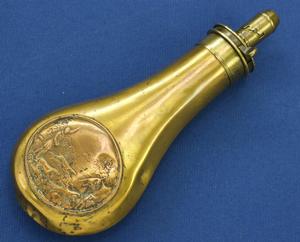 A very nice Antique 19t Century Powder Flask by James Dixons & Sons Cheffield, height 21 cm, in good condition. Price 240 euro