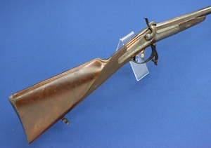 A very nice antique 19th Century Austrian Pinfire Sporting Gun by W.Maschek in Wien, caliber 16 mm, length 107 cm, in very good condition. Price 1.450 euro