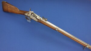 A very nice antique 19th century  Dutch Military Snider Rifle signed P.STEVENS MAASTRICHT,  caliber 17,5 mm, length 145 cm, in very good condition. Price 2.850 euro.