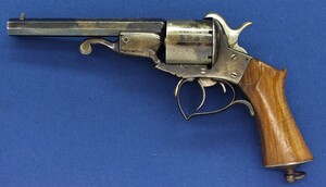 A very nice antique 19th century French Pinfire Revolver with Loading System Javelle signed 