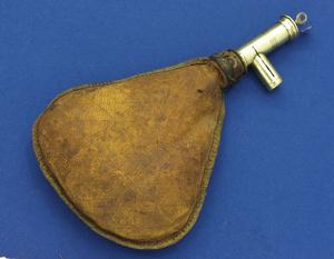 A very nice antique 1`9th Century Leather Shot Pouch, height 26 cm, in very good condition. Price 125 euro