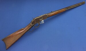 A very nice antique American Winchester Model 1873 Rifle with 24 inch octagonal barrel with clear address. Caliber 32 W.C.F ( 32-20). In very good condition. Price 2.750 euro