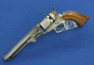 A very nice antique early Colt Pocket 1849 5 shot percussion revolver with two line New York address and smal trigger guard, .31 caliber, 