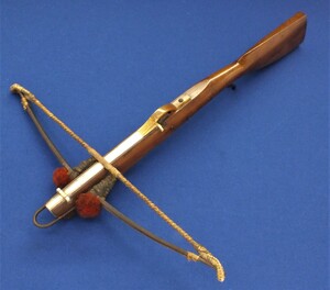 A very nice antique  small Crossbow for a boy, circa 1800,  length 58 cm, in very good condition. Price 2.500 euro