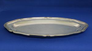A very nice Silver Meat Serving Dish with unknown markings and ASTRAIN, length 40 cm, in very good condition. Price 275 euro