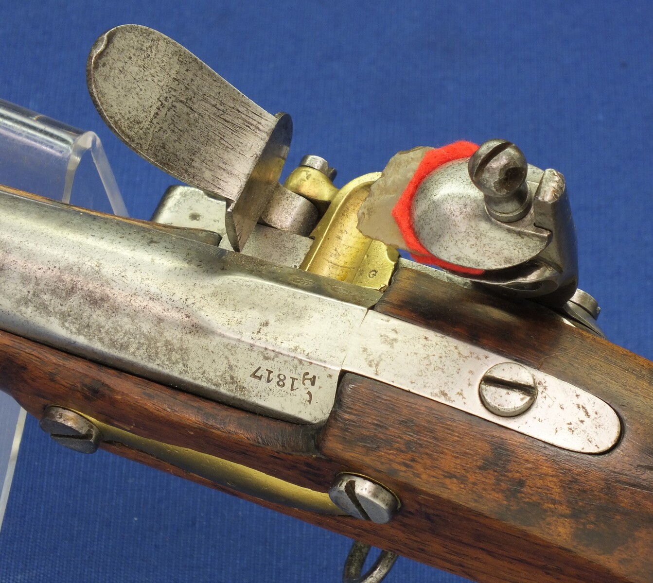 Image of Cased flintlock rifle with accessories, from Versailles