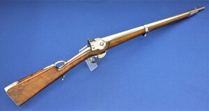 A very scarce antique trial's Carbine for the Dutch Army 1835, System Robert, caliber 16 mm smooth, length 114 cm, in very good condition. 