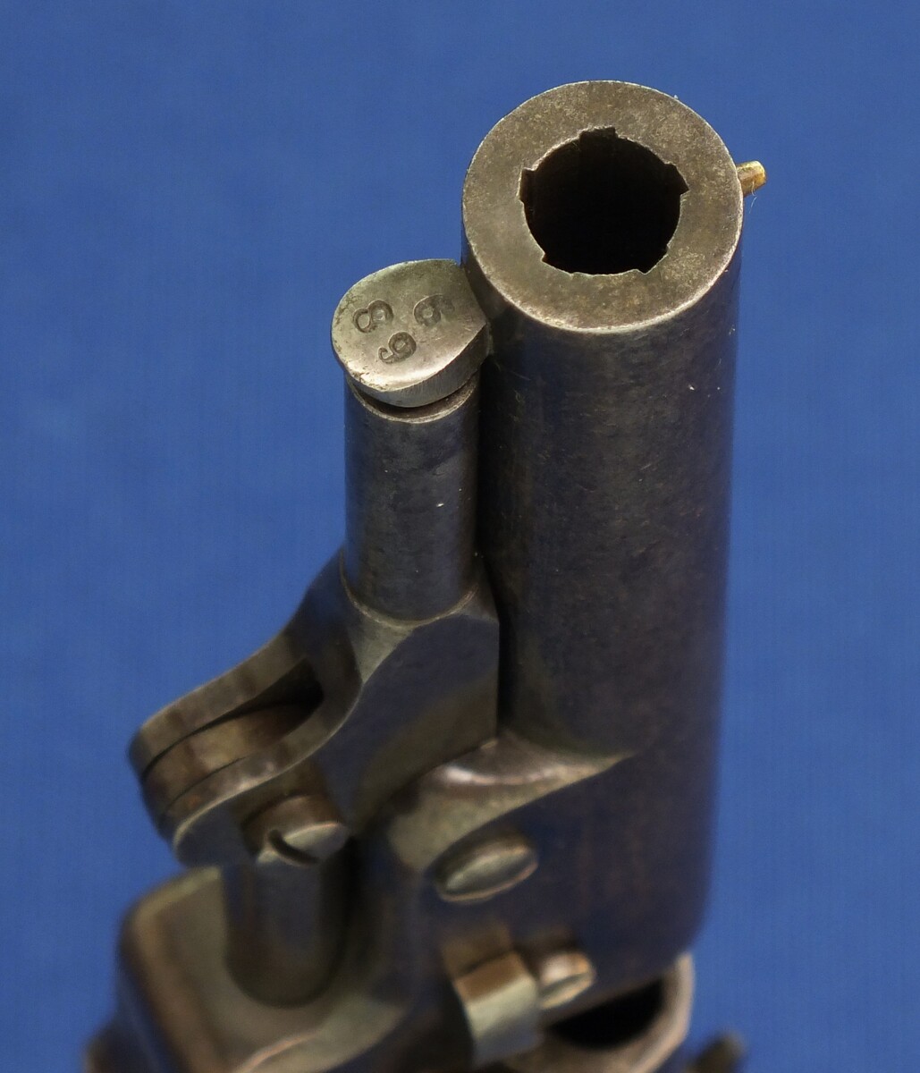 American Bacon Mfg. Co. Second model Pocket 5 shot percussion Revolver. 31 Caliber, 4 inch barrel. Only 3000 made. Length 24,5cm. In very good condition. Price 1.250 euro.