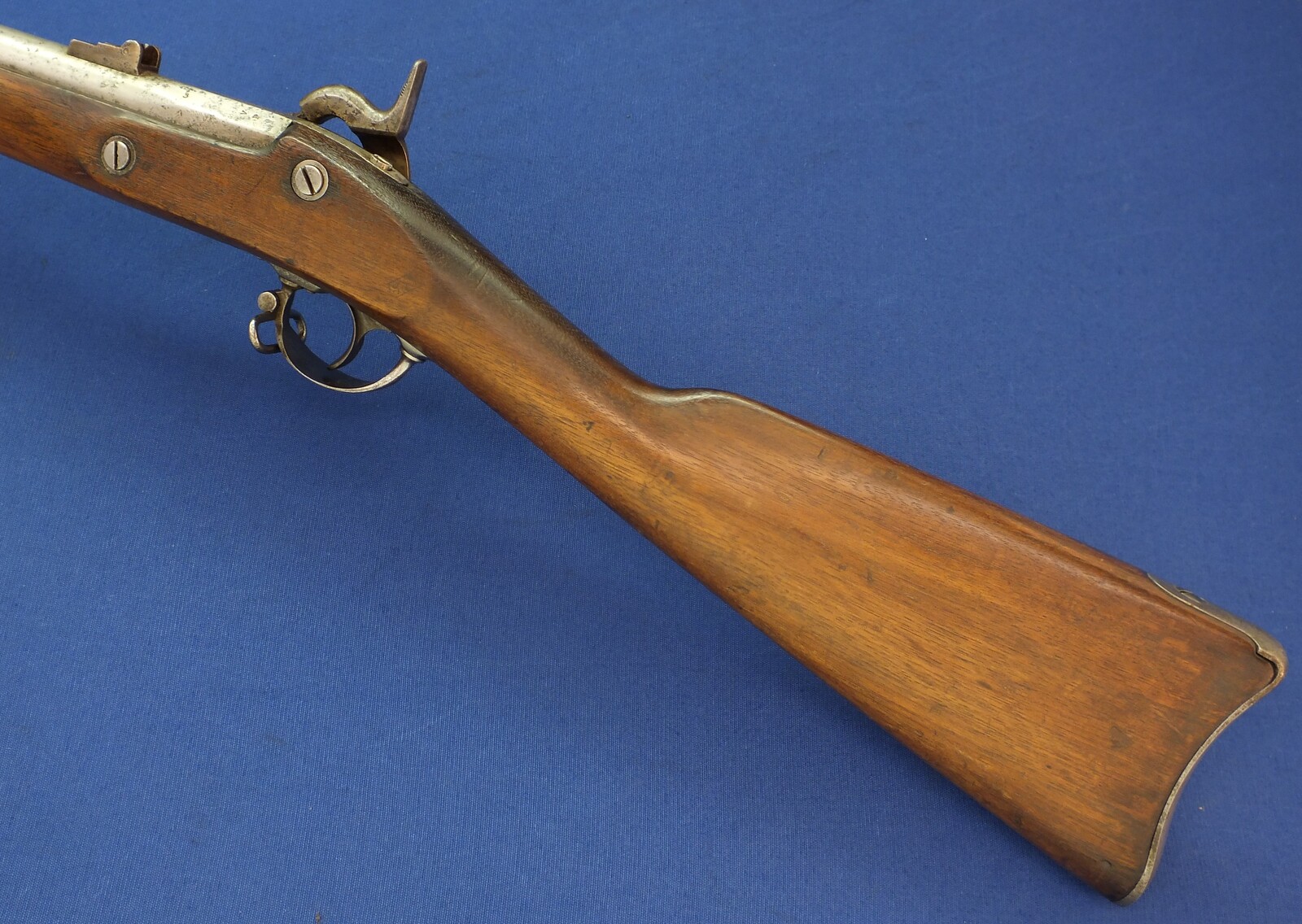 American Civil War US Model 1861-64 Springfield Percussion Rifle-Musket dated 1864. with bayonet. 58 Caliber, 40 inch barrel. Length 143cm. In good condition.