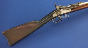 American US Springfield Model 1868 Trapdoor Rifle. Caliber 50 Centerfire, 32,5 inch barrel. Length 132cm. In very good condition. Price 995 euro.