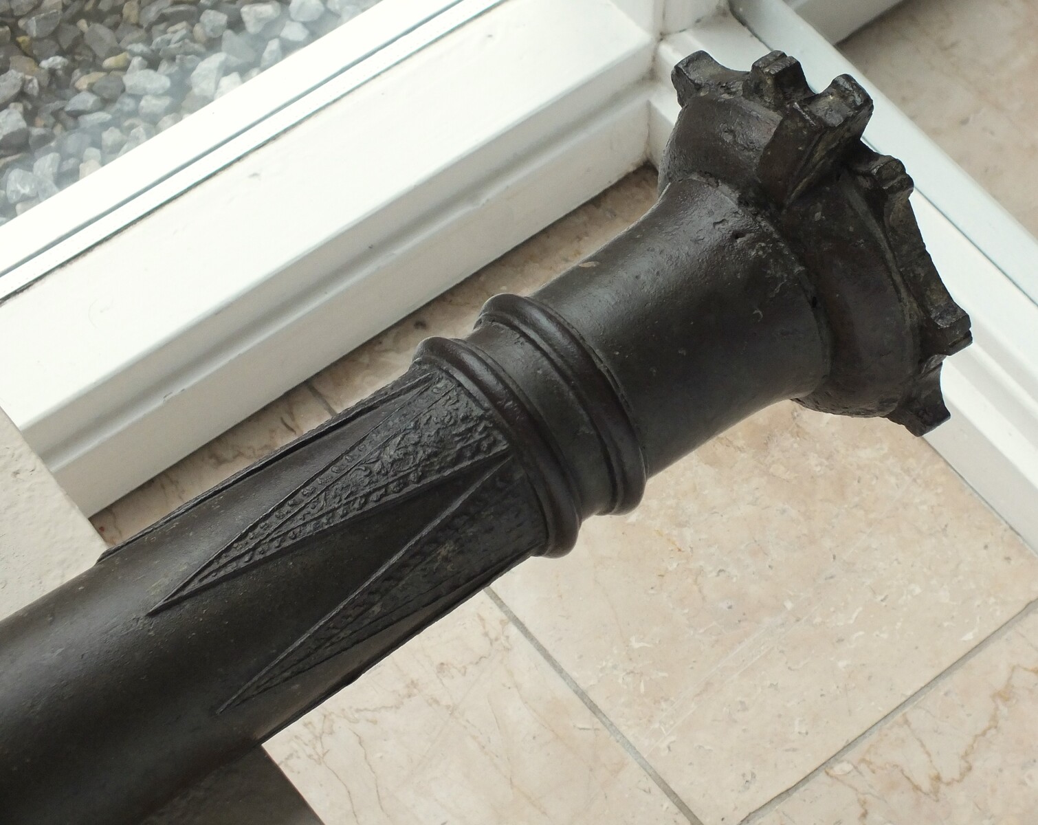 An Antique 18th Century Bronze Indonesian Lantaka Cannon, caliber 35 mm, length 130 cm, in very good condition. Price 2.450,- euro