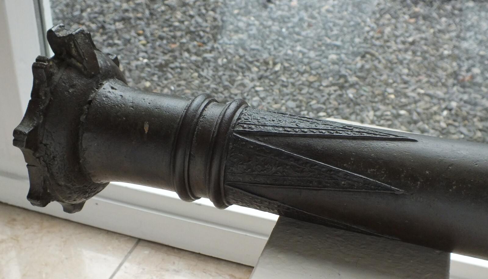 An Antique 18th Century Bronze Indonesian Lantaka Cannon, caliber 35 mm, length 130 cm, in very good condition. Price 2.450,- euro