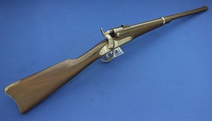 An antique American rare Civil War Joslyn Navy Carbine, Model 1864, .58 CF caliber, 22 inch round Barrel, in very good condition. Price 2.550 euro