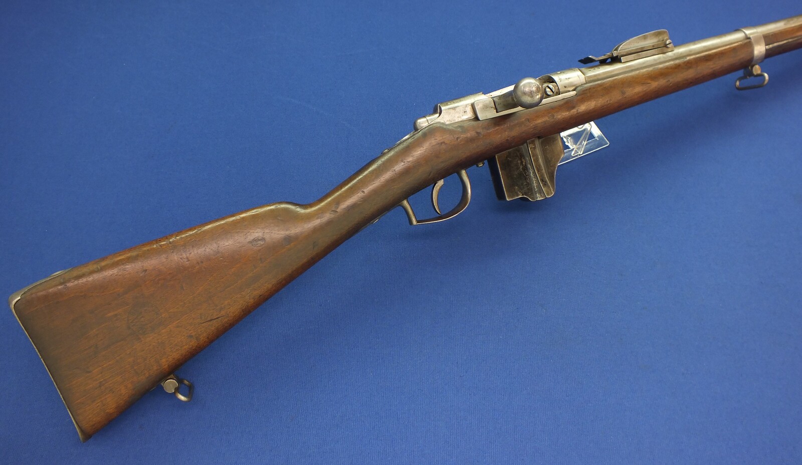 An antique Dutch Beaumont Vitali Model 1871/88 Rifle by P. Stevens Maastricht, caliber 11 mm, length 133 cm, in very good condition