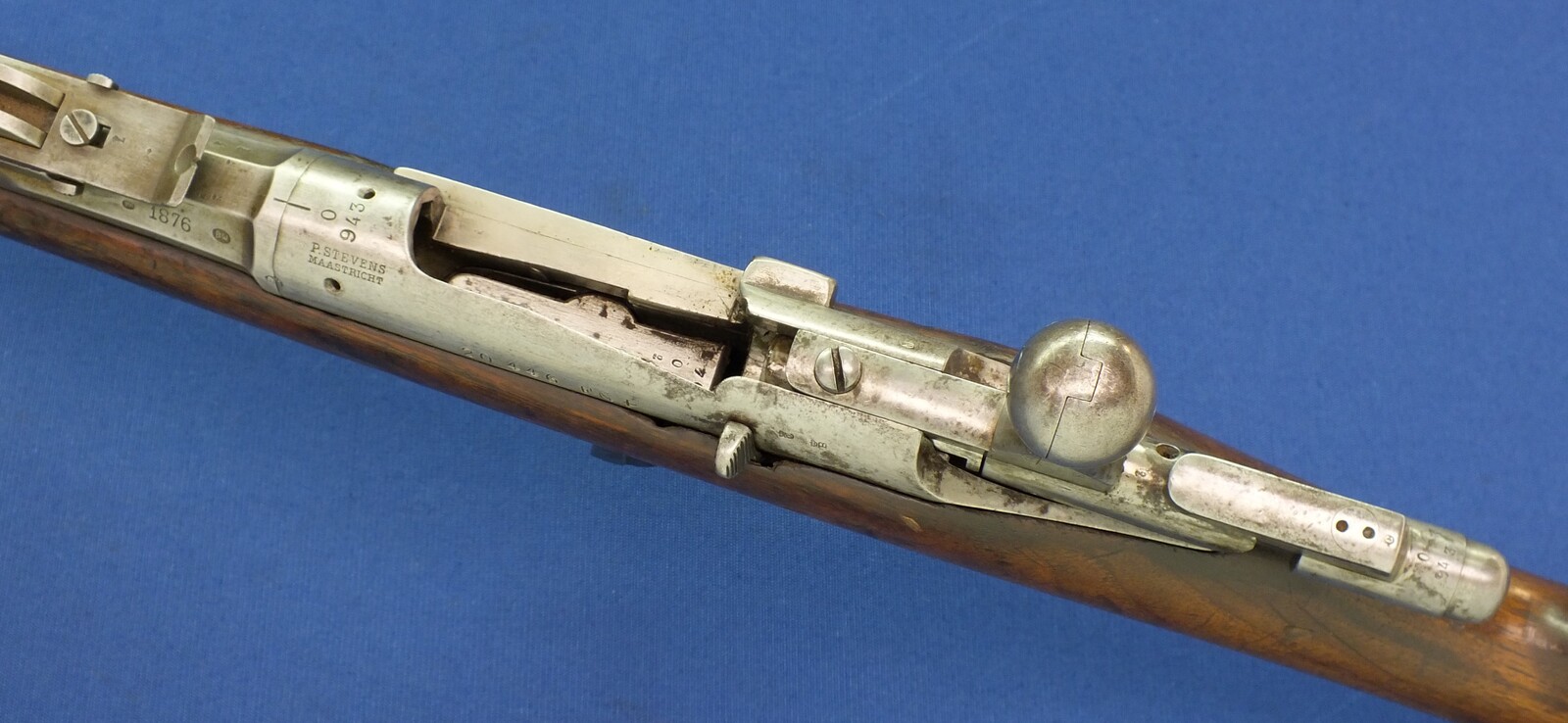 An antique Dutch Beaumont Vitali Model 1871/88 Rifle by P. Stevens Maastricht, caliber 11 mm, length 133 cm, in very good condition