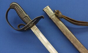 An antique Swiss M1896-1902 Eidgenössische Ordonnanz Sword by Waffenfabrik Neuhausen. Length 100cm. In very good condition. Price 475 euro.