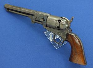 An excellent and scarce Hartford London Colt Navy model 1851 percussion revolver. 36 caliber. In very good condition. 