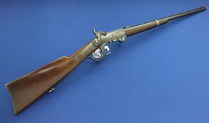 An excellent antique American Civil War 5th Model Burnside Breechloading percussion Carbine in 54 caliber. Lenght 100,5 cm. In near mint condition. 
