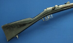 An rare antique Dutch Beuamont Rifle Model 1871. Caliber 11mm. Stock marked KS for Kamerschietoefening. Length 132,5cm. In very good condition.