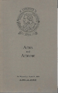 Christie's Catalog 17 april 1974, 50 pages. Price 15 euro