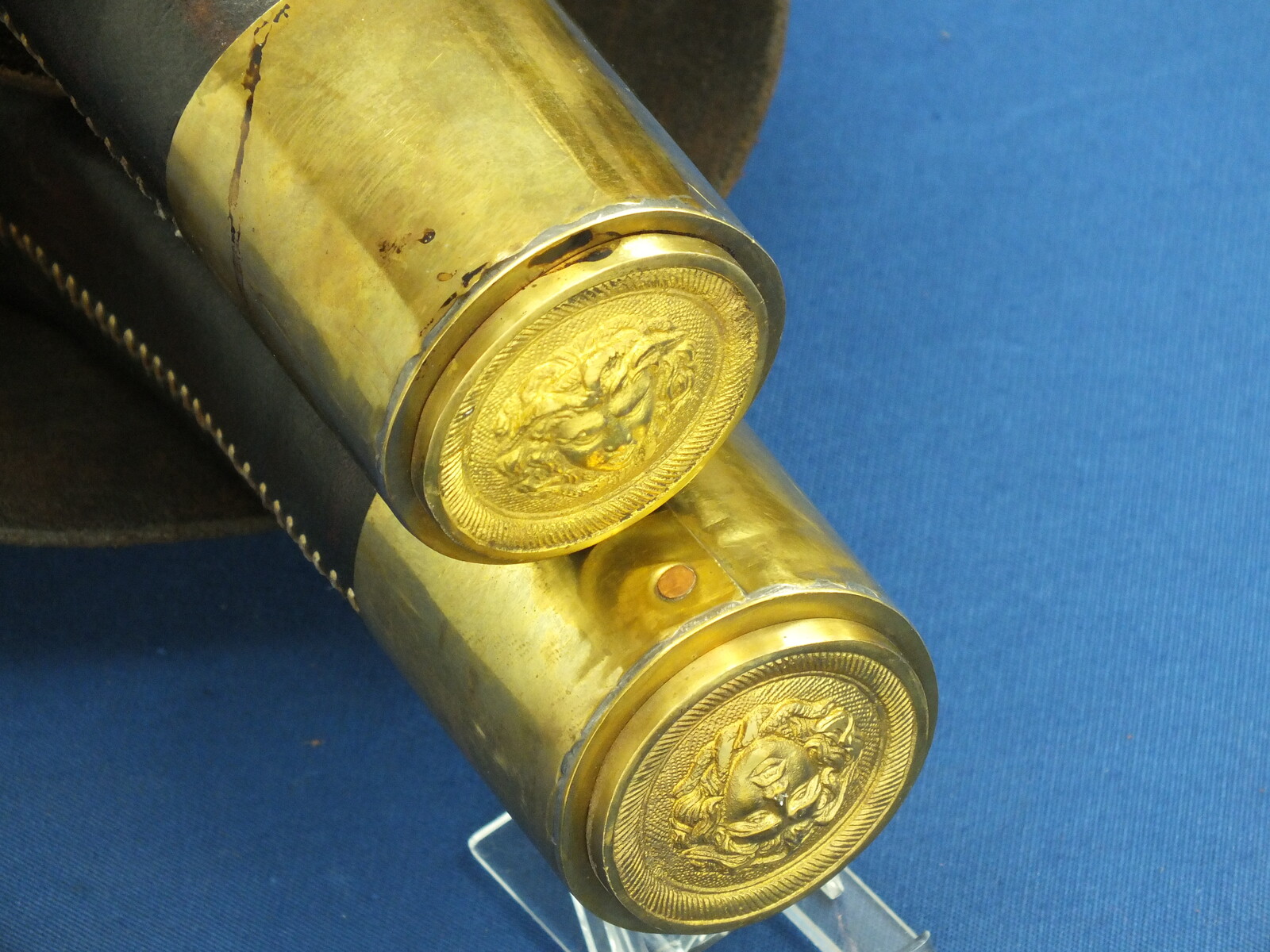 Well handmade reproduction of a pair of  Napoleonic French Officers Saddle Holsters. 