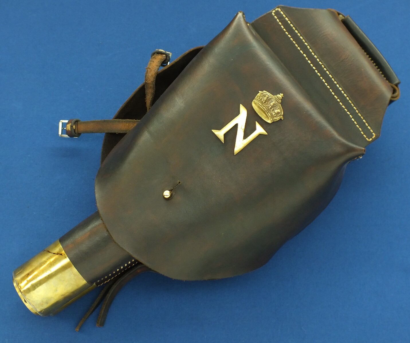 Well handmade reproduction of a pair of  Napoleonic French Officers Saddle Holsters. Price 250 euro.