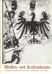 Zeitschrift der Gesellschaft für historische Waffen- und Kostümkunde. 1961, Heft 2. Price 20 euro